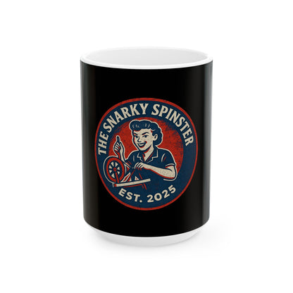 The Snarky Spinster Ceramic Mug - Fun Coffee Cup for Artists, Unique Gift for Craft Lovers, Perfect for Birthdays, Anniversaries, and [...]