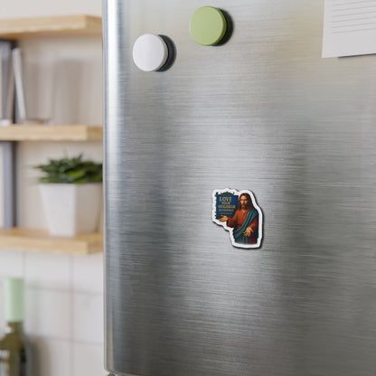 JC Die-Cut Magnet - Fun Home Decor, Gift for Crafters, Quirky Kitchen Decor, Artsy Refrigerator Magnet, Unique Gift Idea