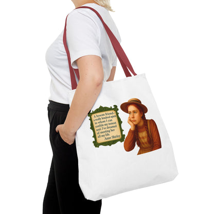 Anne Shirley Tote Bag - The Snarky Spinster, Book Lover Gift, Funny Library Bag, Reading Accessory, Literary Pun Design, Gifts for Readers