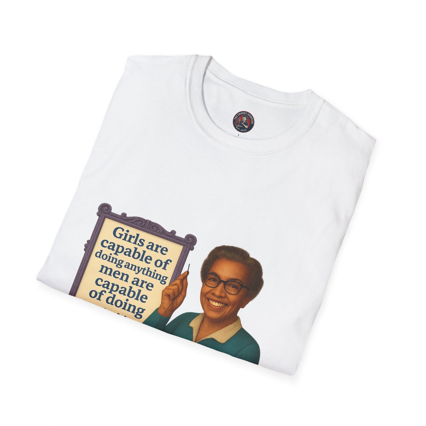 Unisex Softstyle T-Shirt - Katherine Johnson, Inspirational Tee, Gift for Activists, Comfortable Everyday Wear, Perfect for Celebrations