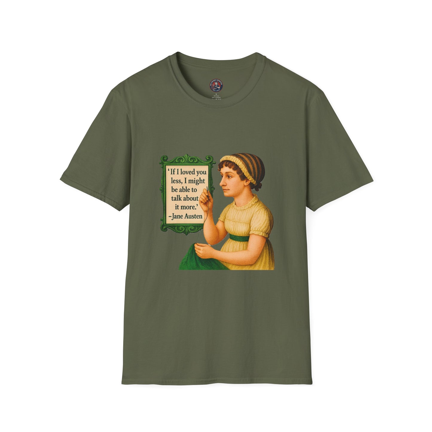 Jane Austen Quote Unisex T-Shirt, Literary Tee, Classic Literature Shirt, Book Lover Gift, Literary Gifts for Readers, English Major Apparel