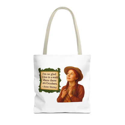 Anne Shirley Tote Bag - The Snarky Spinster, Book Lover Gift, Funny Library Bag, Reading Accessory, Literary Pun Design, Gifts for Readers