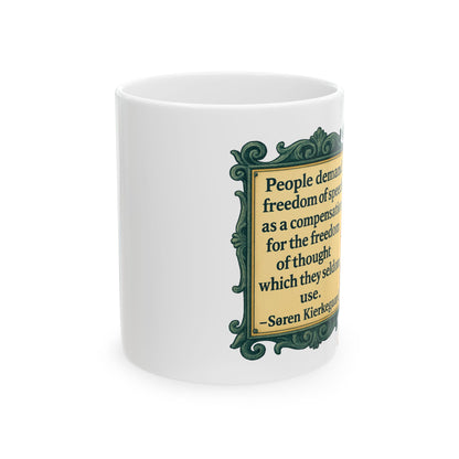 The Kierkegaard Ceramic Mug - Fun Coffee Cup for Artists, Unique Gift for Craft Lovers, Perfect for Birthdays, Anniversaries, and [...]