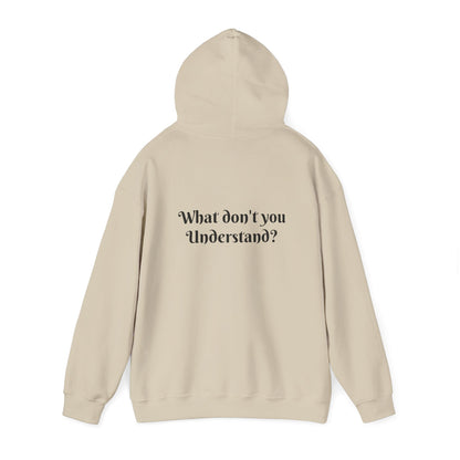 JC Frustrated Sweatshirt - Unisex Cozy Hoodie, Inspirational Gift, Everyday Style, Casual Wear, Art Design