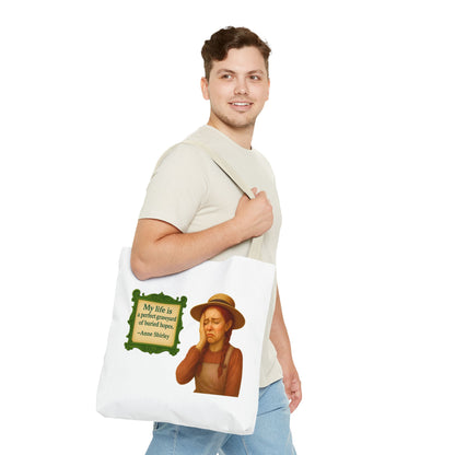 Anne Shirley Tote Bag - The Snarky Spinster, Book Lover Gift, Funny Library Bag, Reading Accessory, Literary Pun Design, Gifts for Readers