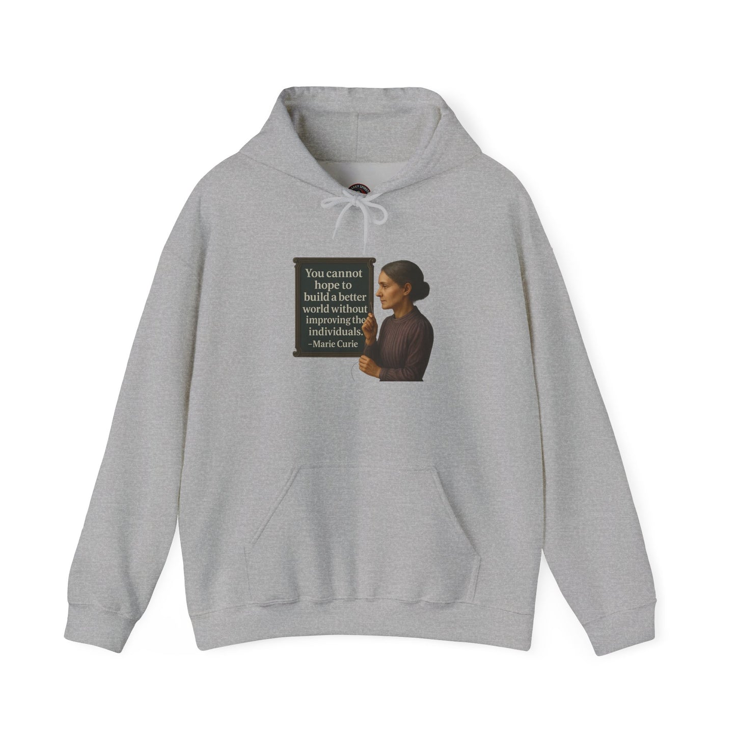 Curie Sweatshirt - Unisex Cozy Hoodie, Inspirational Gift, Everyday Style, Casual Wear, Art Design