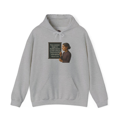 Curie Sweatshirt - Unisex Cozy Hoodie, Inspirational Gift, Everyday Style, Casual Wear, Art Design