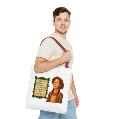Anne Shirley Tote Bag - The Snarky Spinster, Book Lover Gift, Funny Library Bag, Reading Accessory, Literary Pun Design, Gifts for Readers