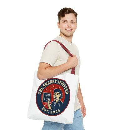 Mathematician Tote Bag - The Snarky Spinster, Book Lover Gift, Funny Library Bag, Reading Accessory, Literary Pun Design, Gifts for Readers