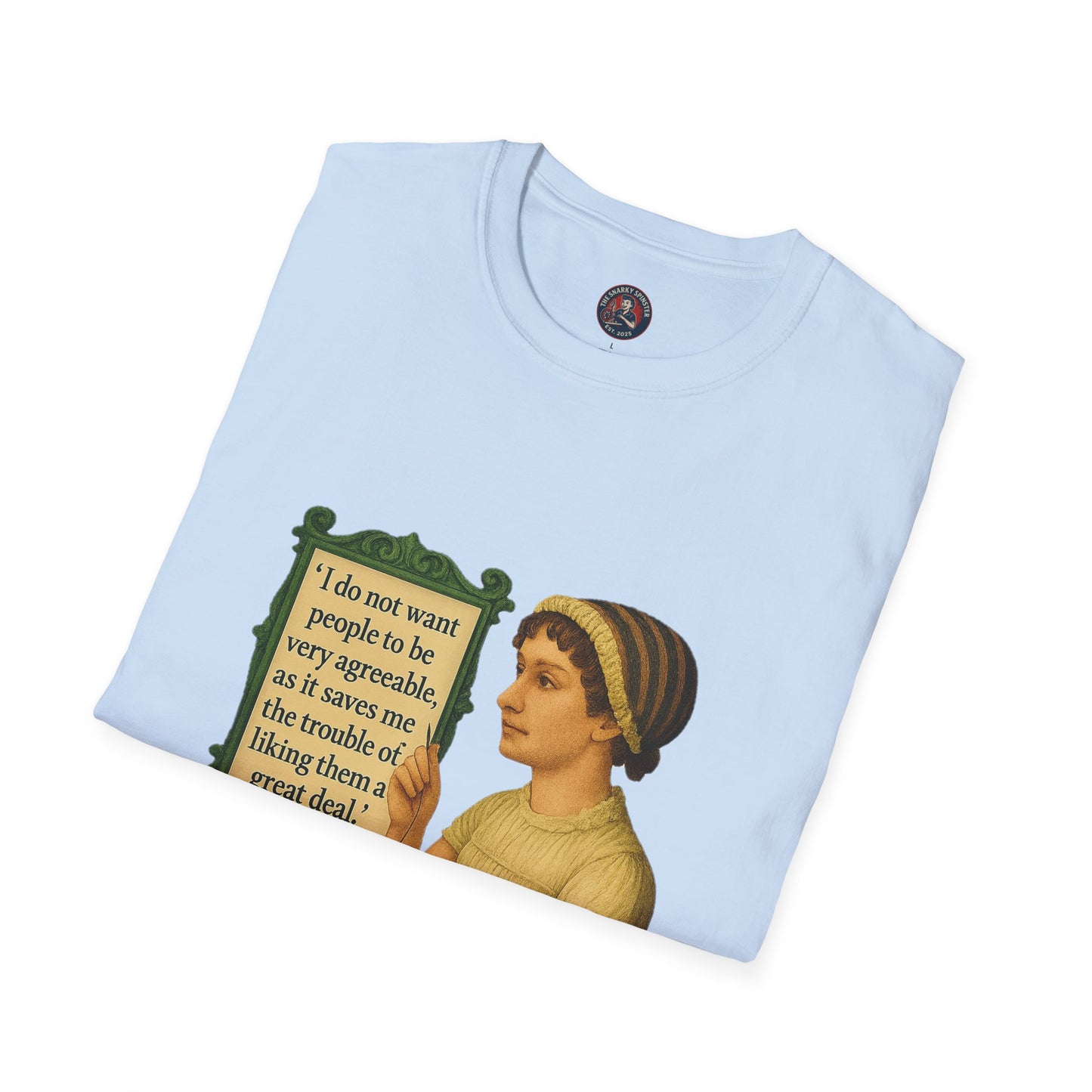 Jane Austen Quote Unisex T-Shirt, Literary Tee, Classic Literature Shirt, Book Lover Gift, Literary Gifts for Readers, English Major Apparel