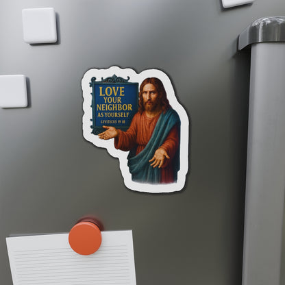 JC Die-Cut Magnet - Fun Home Decor, Gift for Crafters, Quirky Kitchen Decor, Artsy Refrigerator Magnet, Unique Gift Idea