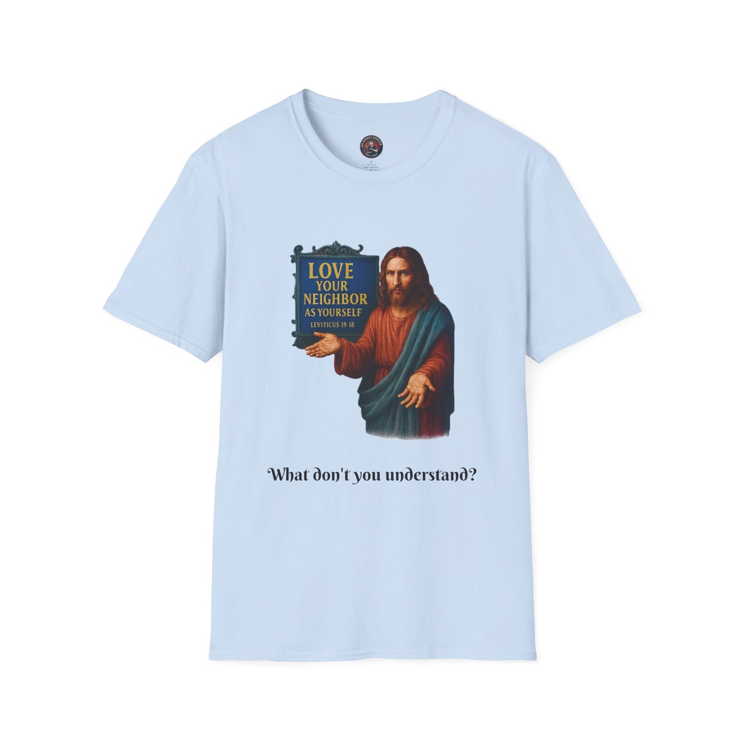 Unisex Softstyle T-Shirt - Frustrated JC, Inspirational Tee, Gift for Activists, Comfortable Everyday Wear, Perfect for Celebrations