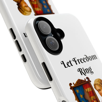 Patriotic Phone Case, Let Freedom Ring, American Pride Accessories, Gift for Veterans, 4th of July Decoration, Flag Lover's Case