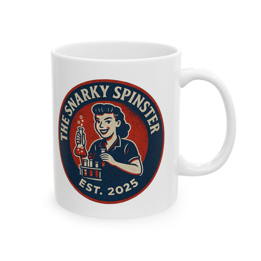 STEM Ceramic Coffee Mug, Snarky Humor Mug, Gift for Coffee Lovers, Retro Design Mug, Great for Birthdays, Home or Office Decor