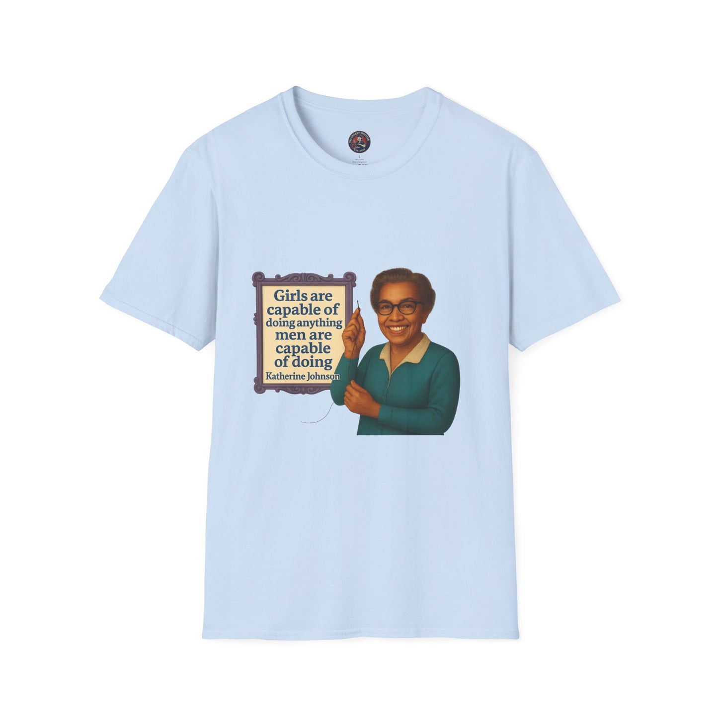 Unisex Softstyle T-Shirt - Katherine Johnson, Inspirational Tee, Gift for Activists, Comfortable Everyday Wear, Perfect for Celebrations