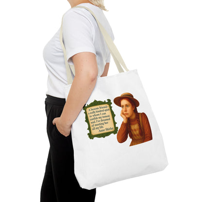 Anne Shirley Tote Bag - The Snarky Spinster, Book Lover Gift, Funny Library Bag, Reading Accessory, Literary Pun Design, Gifts for Readers