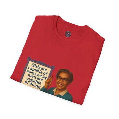 Unisex Softstyle T-Shirt - Katherine Johnson, Inspirational Tee, Gift for Activists, Comfortable Everyday Wear, Perfect for Celebrations