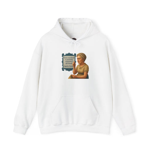 Agatha Christie Sweatshirt - Unisex Cozy Hoodie, Inspirational Gift, Everyday Style, Casual Wear, Art Design