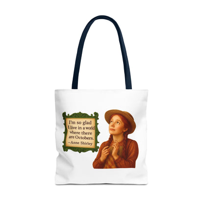 Anne Shirley Tote Bag - The Snarky Spinster, Book Lover Gift, Funny Library Bag, Reading Accessory, Literary Pun Design, Gifts for Readers