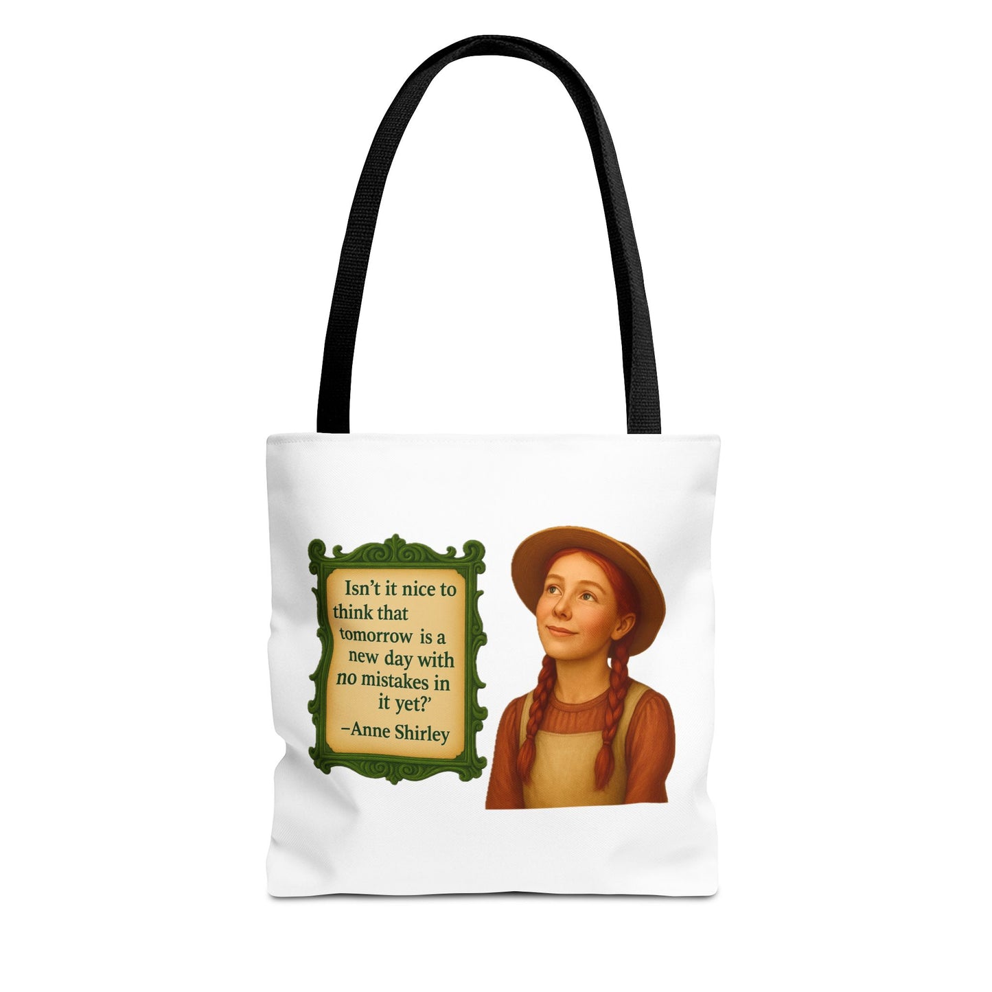Anne Shirley Tote Bag - The Snarky Spinster, Book Lover Gift, Funny Library Bag, Reading Accessory, Literary Pun Design, Gifts for Readers