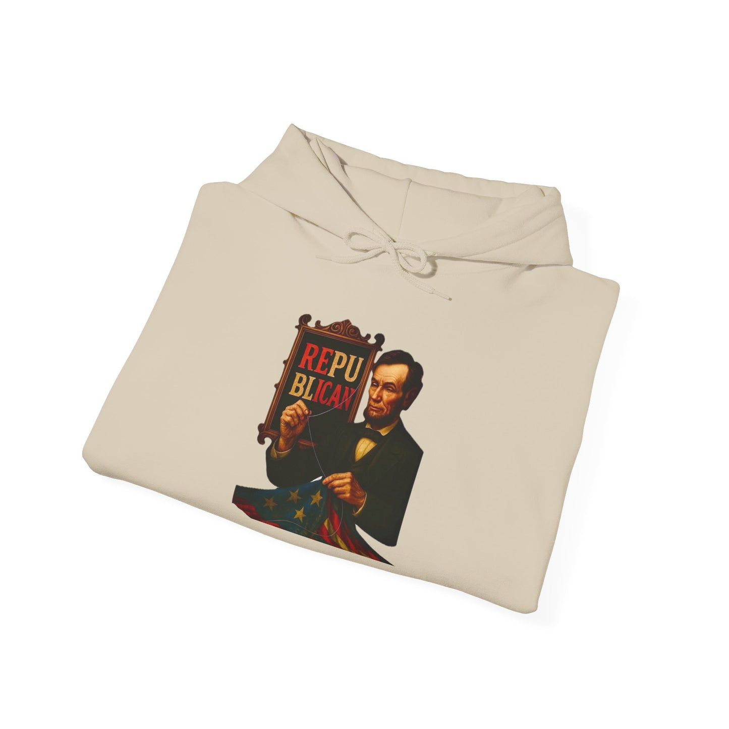 Lincoln Sweatshirt - Unisex Cozy Hoodie, Inspirational Gift, Everyday Style, Casual Wear, Art Design