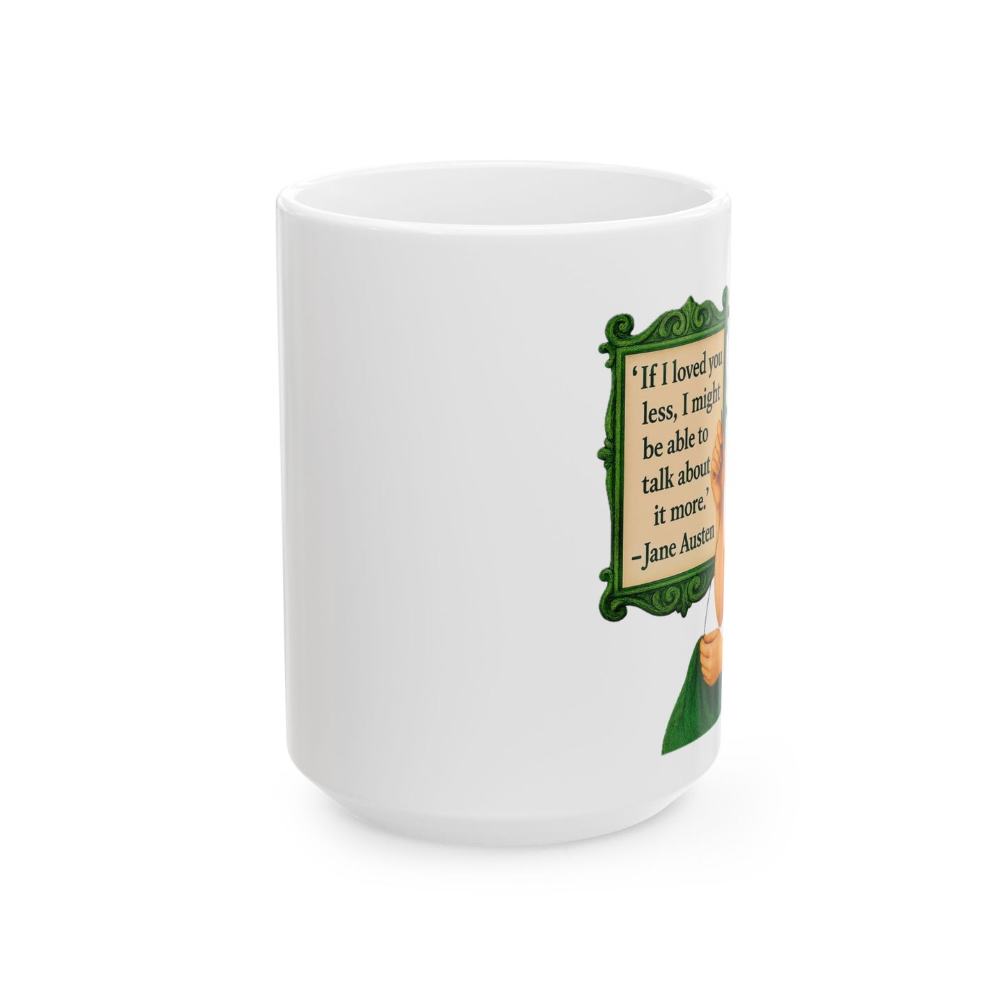 The Austen Ceramic Mug - Fun Coffee Cup for Artists, Unique Gift for Craft Lovers, Perfect for Birthdays, Anniversaries, and [...]