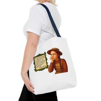 Anne Shirley Tote Bag - The Snarky Spinster, Book Lover Gift, Funny Library Bag, Reading Accessory, Literary Pun Design, Gifts for Readers