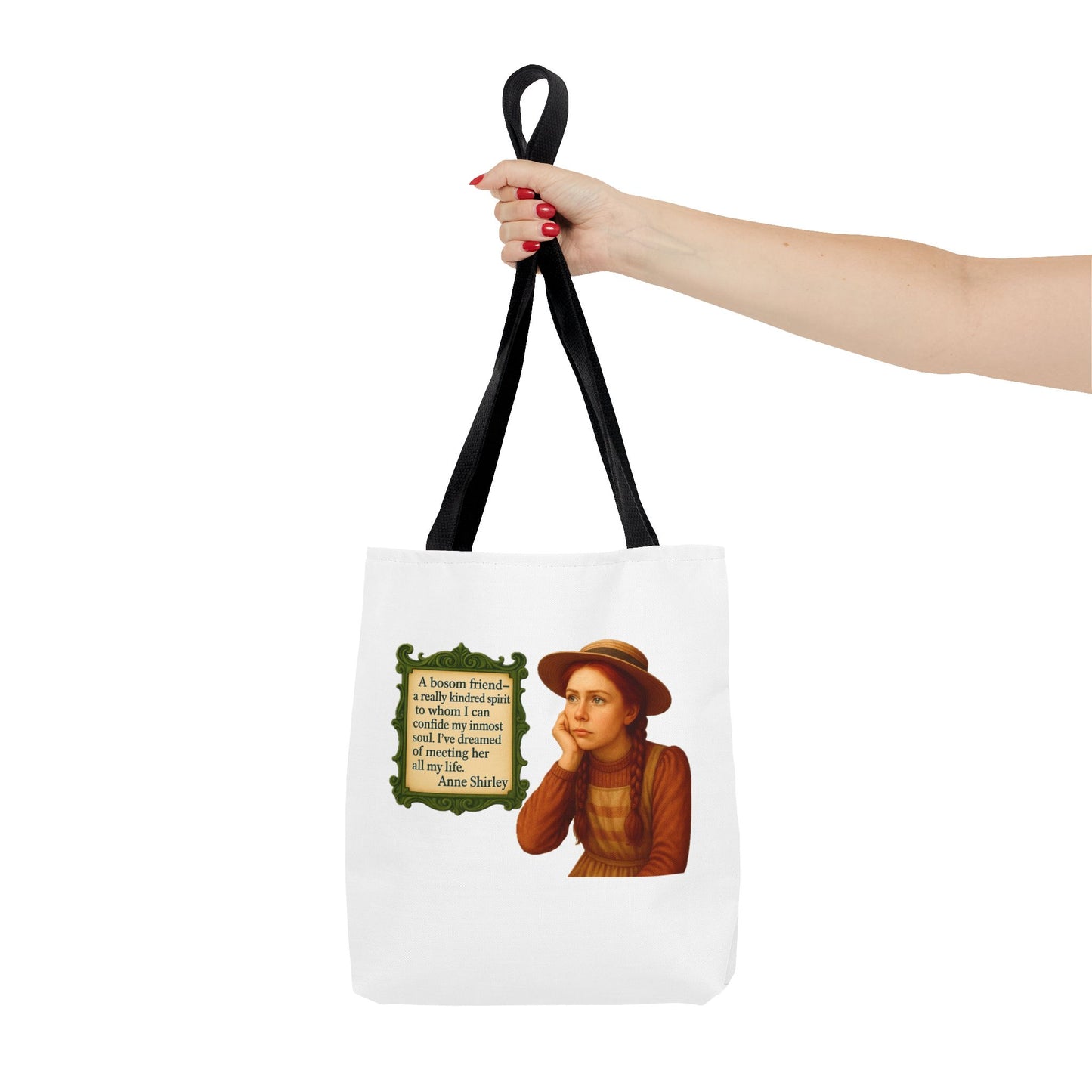 Anne Shirley Tote Bag - The Snarky Spinster, Book Lover Gift, Funny Library Bag, Reading Accessory, Literary Pun Design, Gifts for Readers