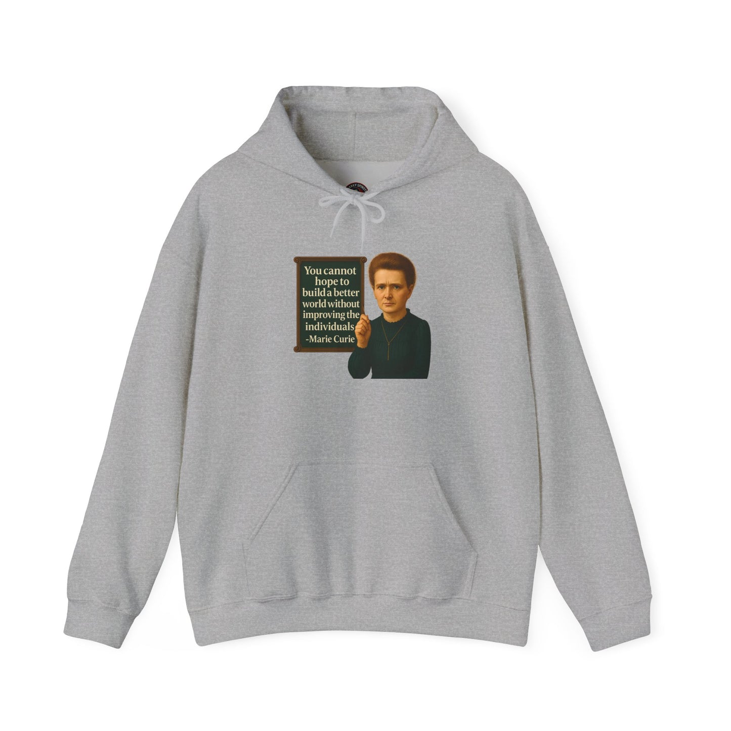 Curie Sweatshirt - Unisex Cozy Hoodie, Inspirational Gift, Everyday Style, Casual Wear, Art Design