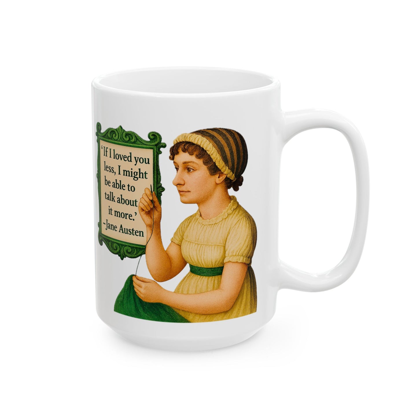 The Austen Ceramic Mug - Fun Coffee Cup for Artists, Unique Gift for Craft Lovers, Perfect for Birthdays, Anniversaries, and [...]