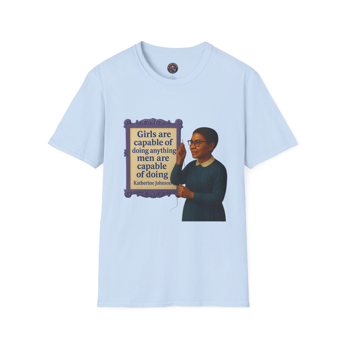 Unisex Softstyle T-Shirt - Katherine Johnson, Inspirational Tee, Gift for Activists, Comfortable Everyday Wear, Perfect for Celebrations