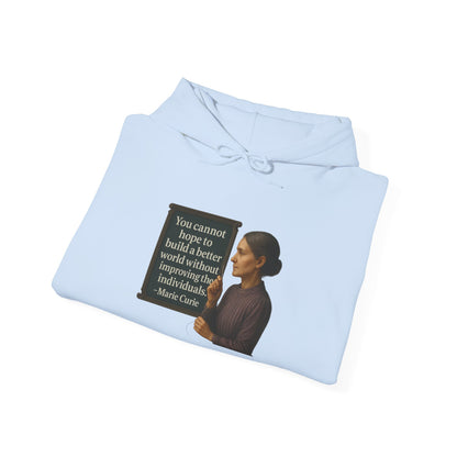 Curie Sweatshirt - Unisex Cozy Hoodie, Inspirational Gift, Everyday Style, Casual Wear, Art Design