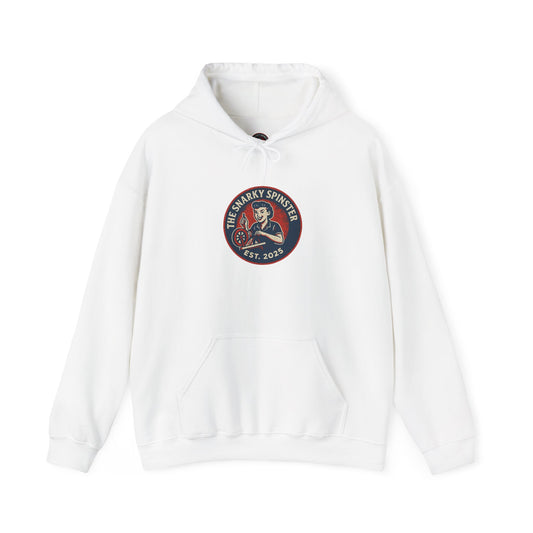 Snarky Spinster Logo Sweatshirt - Unisex Cozy Hoodie, Inspirational Gift, Everyday Style, Casual Wear, Art Design