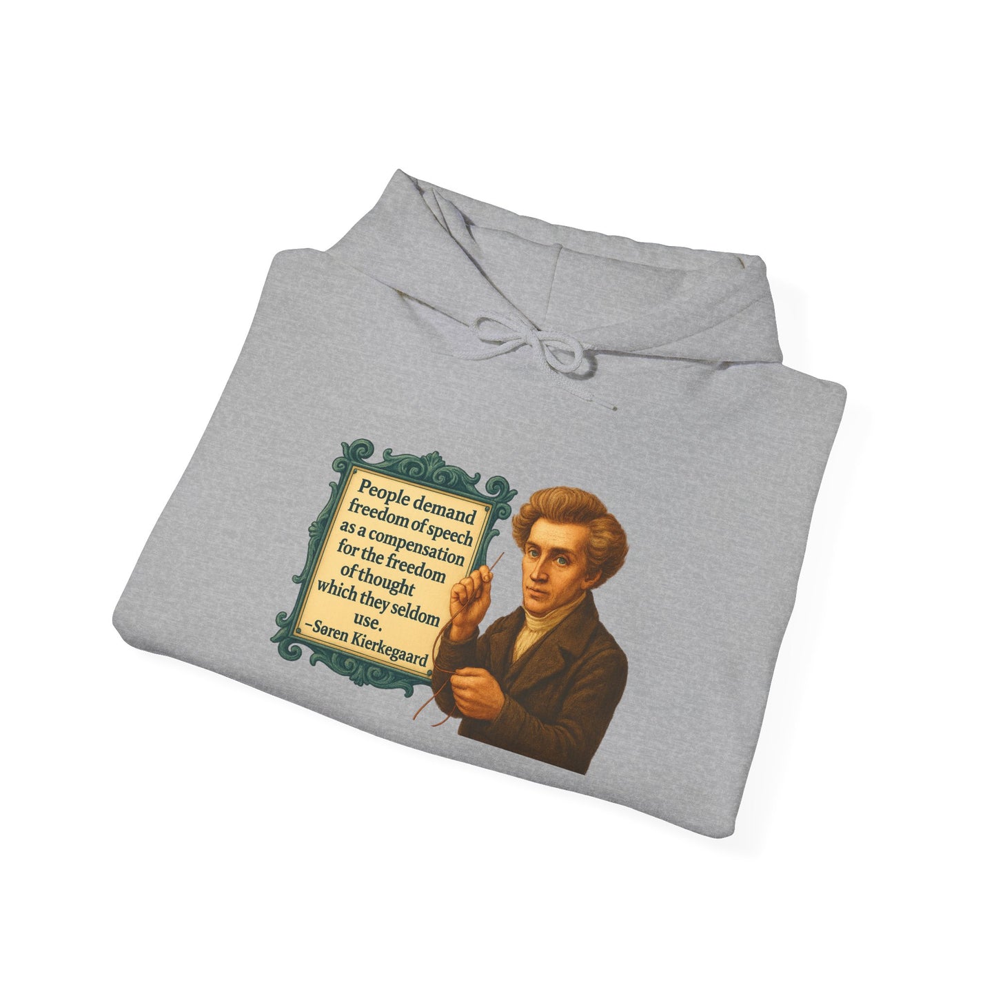 Kierkegaard Sweatshirt - Unisex Cozy Hoodie, Inspirational Gift, Everyday Style, Casual Wear, Art Design