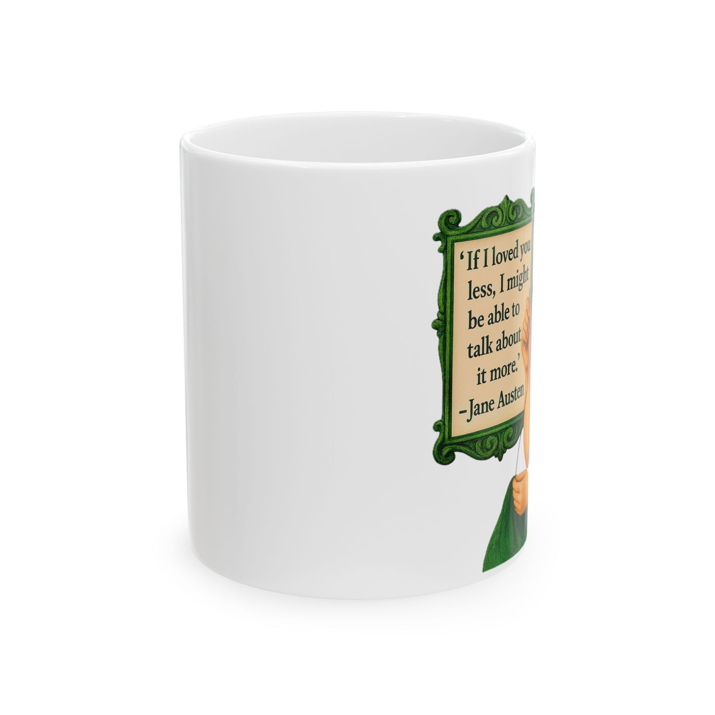 The Austen Ceramic Mug - Fun Coffee Cup for Artists, Unique Gift for Craft Lovers, Perfect for Birthdays, Anniversaries, and [...]