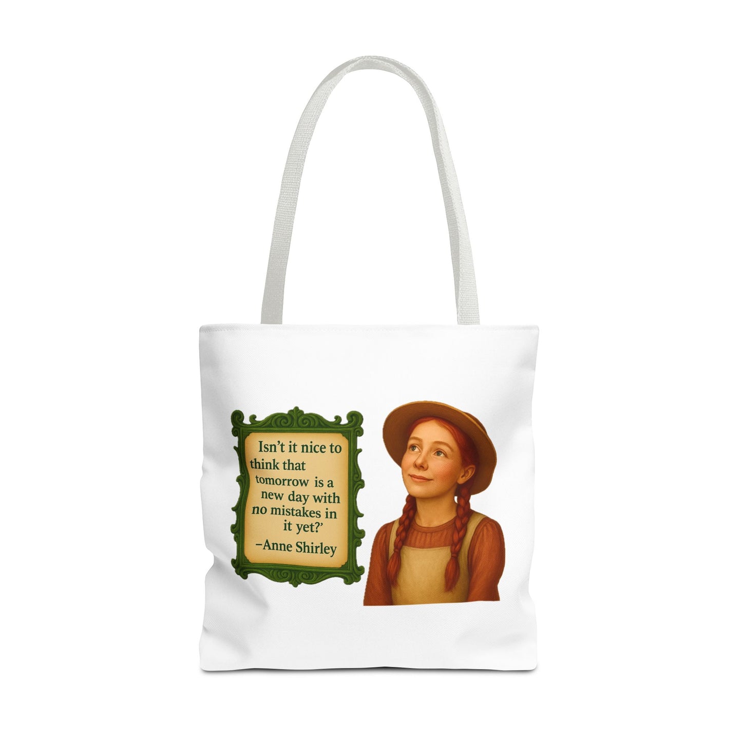 Anne Shirley Tote Bag - The Snarky Spinster, Book Lover Gift, Funny Library Bag, Reading Accessory, Literary Pun Design, Gifts for Readers