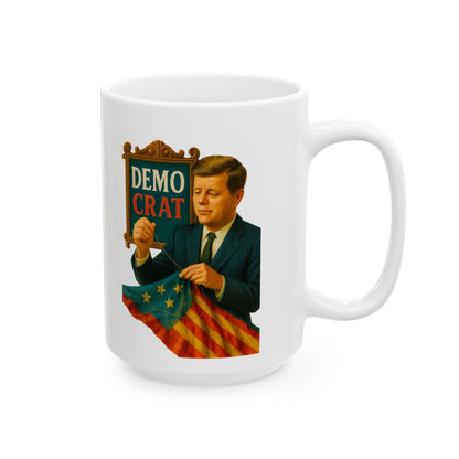 JFK Ceramic Mug - Fun Coffee Cup for Artists, Unique Gift for Craft Lovers, Perfect for Birthdays, Anniversaries, and [...]