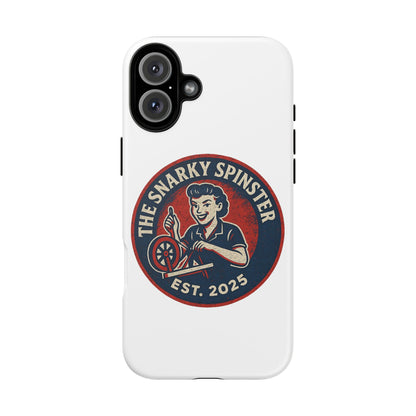 Snarky Spinster Phone Case, Quirky Phone Holder, Funny Smartphone Cover, Gift for Crafters, Humor Accessories, Custom Tech Case
