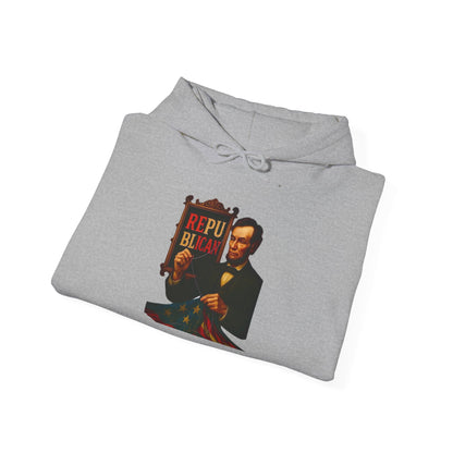 Lincoln Sweatshirt - Unisex Cozy Hoodie, Inspirational Gift, Everyday Style, Casual Wear, Art Design