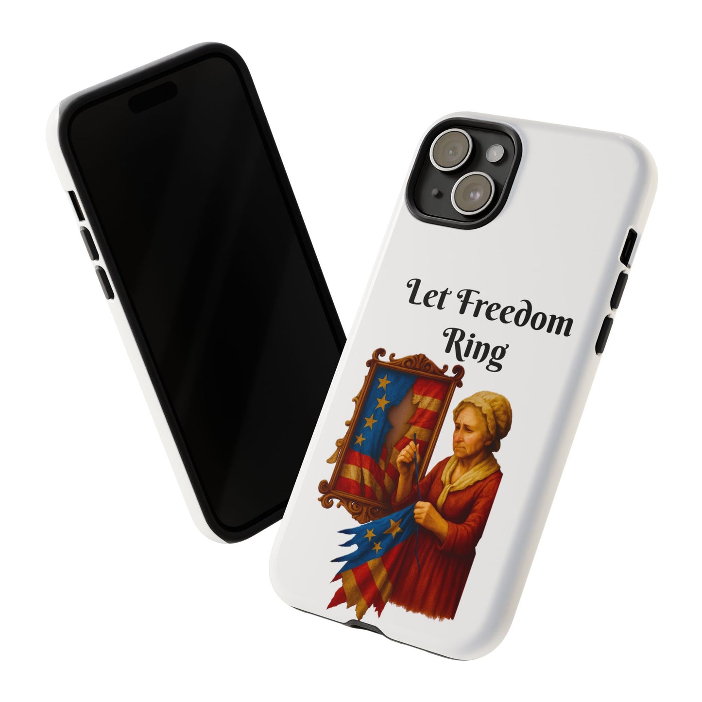 Patriotic Phone Case, Let Freedom Ring, American Pride Accessories, Gift for Veterans, 4th of July Decoration, Flag Lover's Case