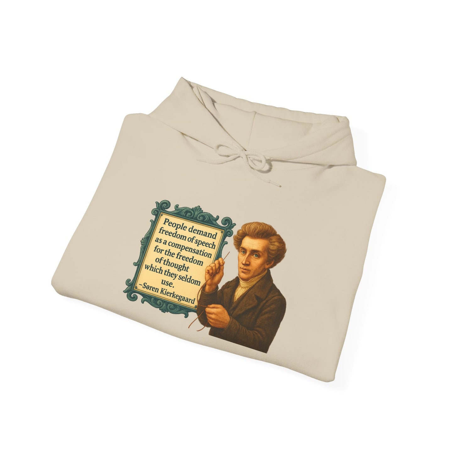 Kierkegaard Sweatshirt - Unisex Cozy Hoodie, Inspirational Gift, Everyday Style, Casual Wear, Art Design