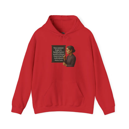 Curie Sweatshirt - Unisex Cozy Hoodie, Inspirational Gift, Everyday Style, Casual Wear, Art Design