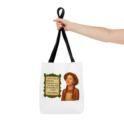 Anne Shirley Tote Bag - The Snarky Spinster, Book Lover Gift, Funny Library Bag, Reading Accessory, Literary Pun Design, Gifts for Readers