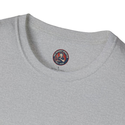 Unisex Softstyle T-Shirt - Snarky Spinster Logo, Inspirational Tee, Gift for Activists, Comfortable Everyday Wear, Perfect for Celebrations