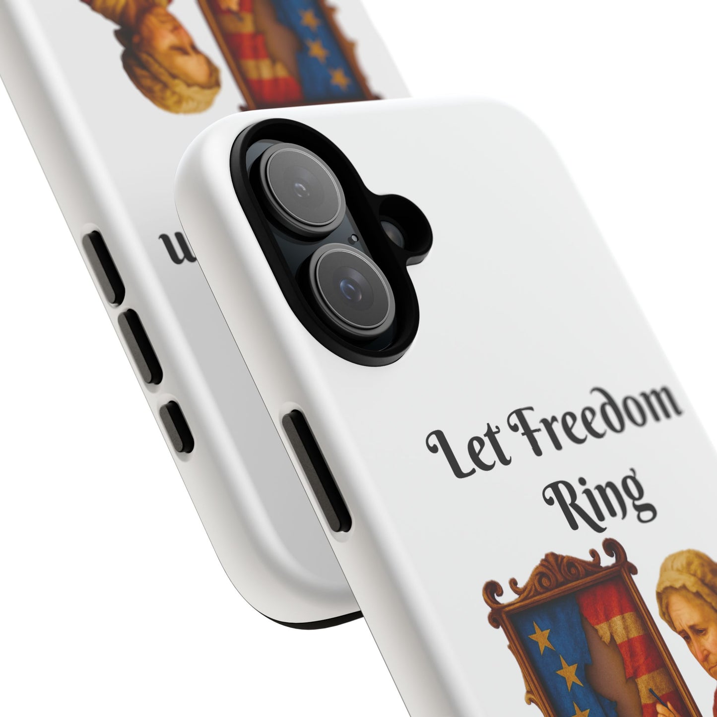 Patriotic Phone Case, Let Freedom Ring, American Pride Accessories, Gift for Veterans, 4th of July Decoration, Flag Lover's Case