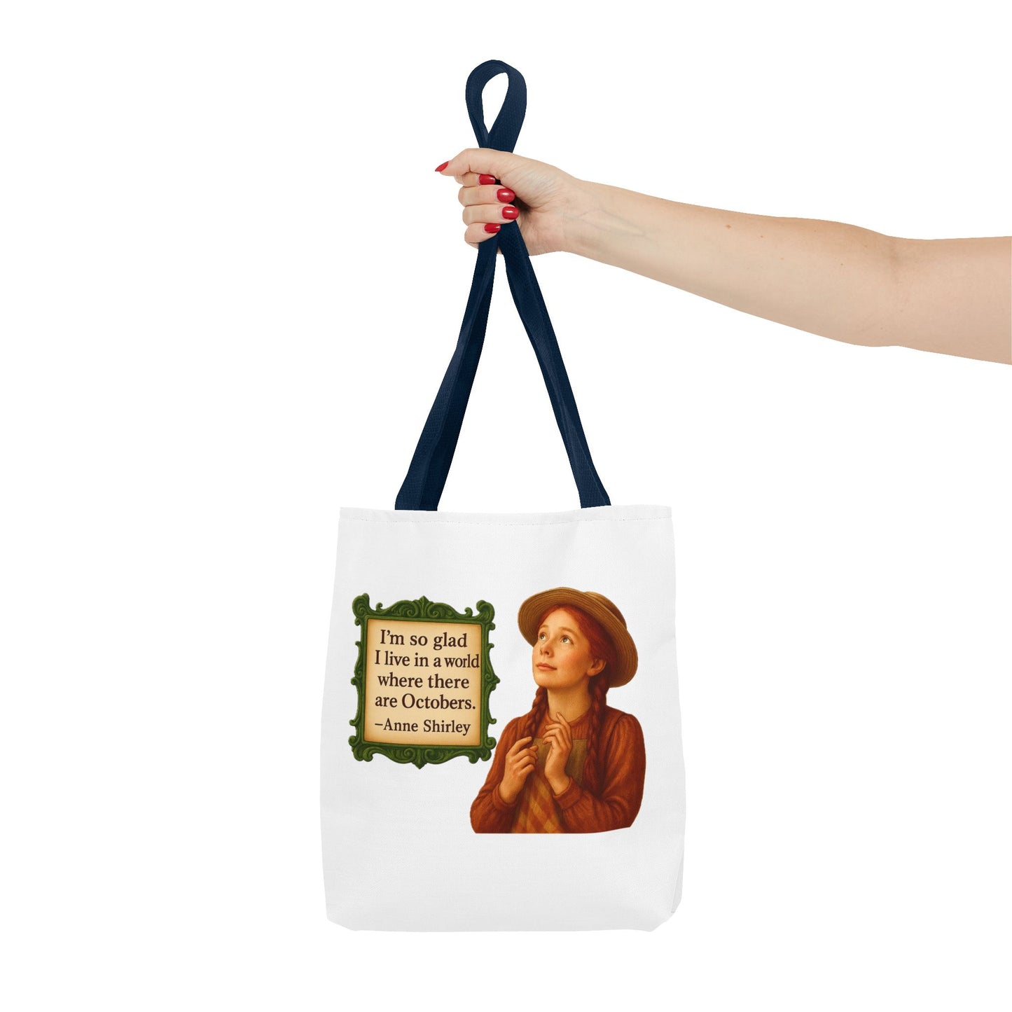 Anne Shirley Tote Bag - The Snarky Spinster, Book Lover Gift, Funny Library Bag, Reading Accessory, Literary Pun Design, Gifts for Readers