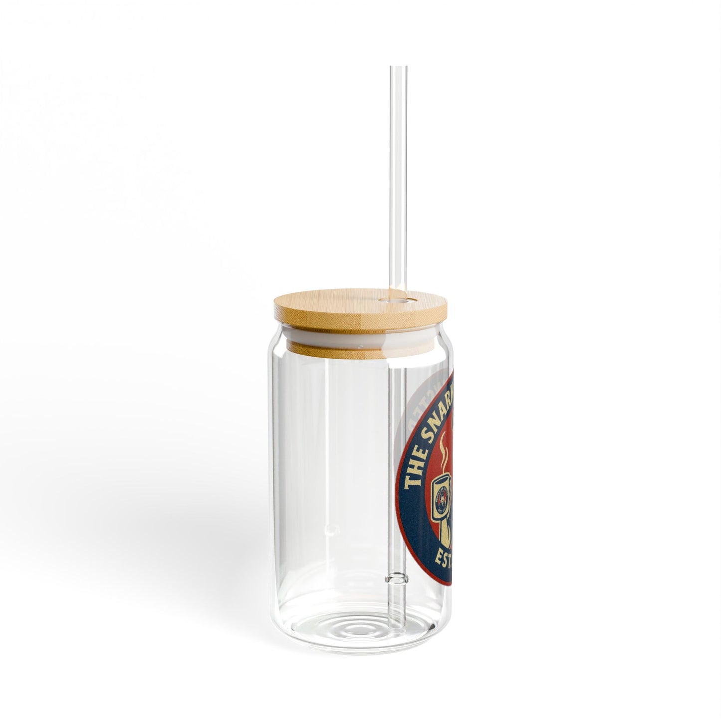 Coffee Addict Spinster Vintage Sipper Glass, 16oz Mason Jar, Retro Drinkware, Happy Hour Gift, Eco-friendly Beverage Container, Party Favor