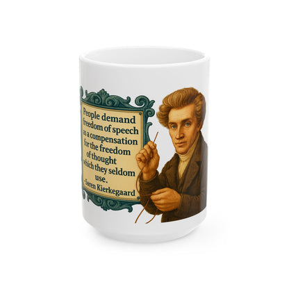 The Kierkegaard Ceramic Mug - Fun Coffee Cup for Artists, Unique Gift for Craft Lovers, Perfect for Birthdays, Anniversaries, and [...]