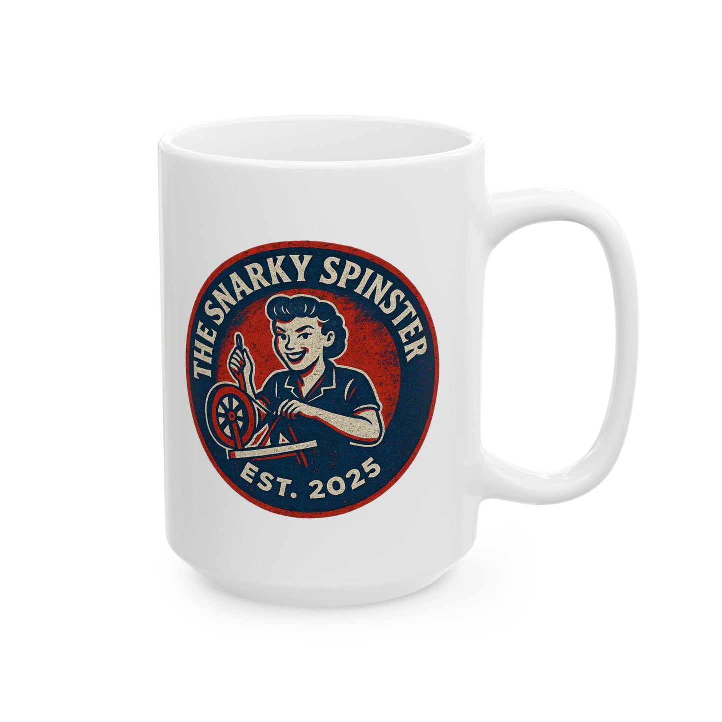 The Snarky Spinster Ceramic Mug - Fun Coffee Cup for Artists, Unique Gift for Craft Lovers, Perfect for Birthdays, Anniversaries, and [...]