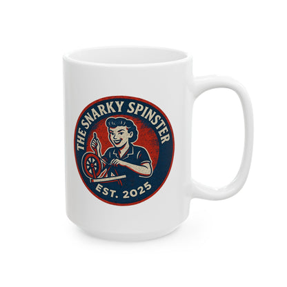 The Snarky Spinster Ceramic Mug - Fun Coffee Cup for Artists, Unique Gift for Craft Lovers, Perfect for Birthdays, Anniversaries, and [...]